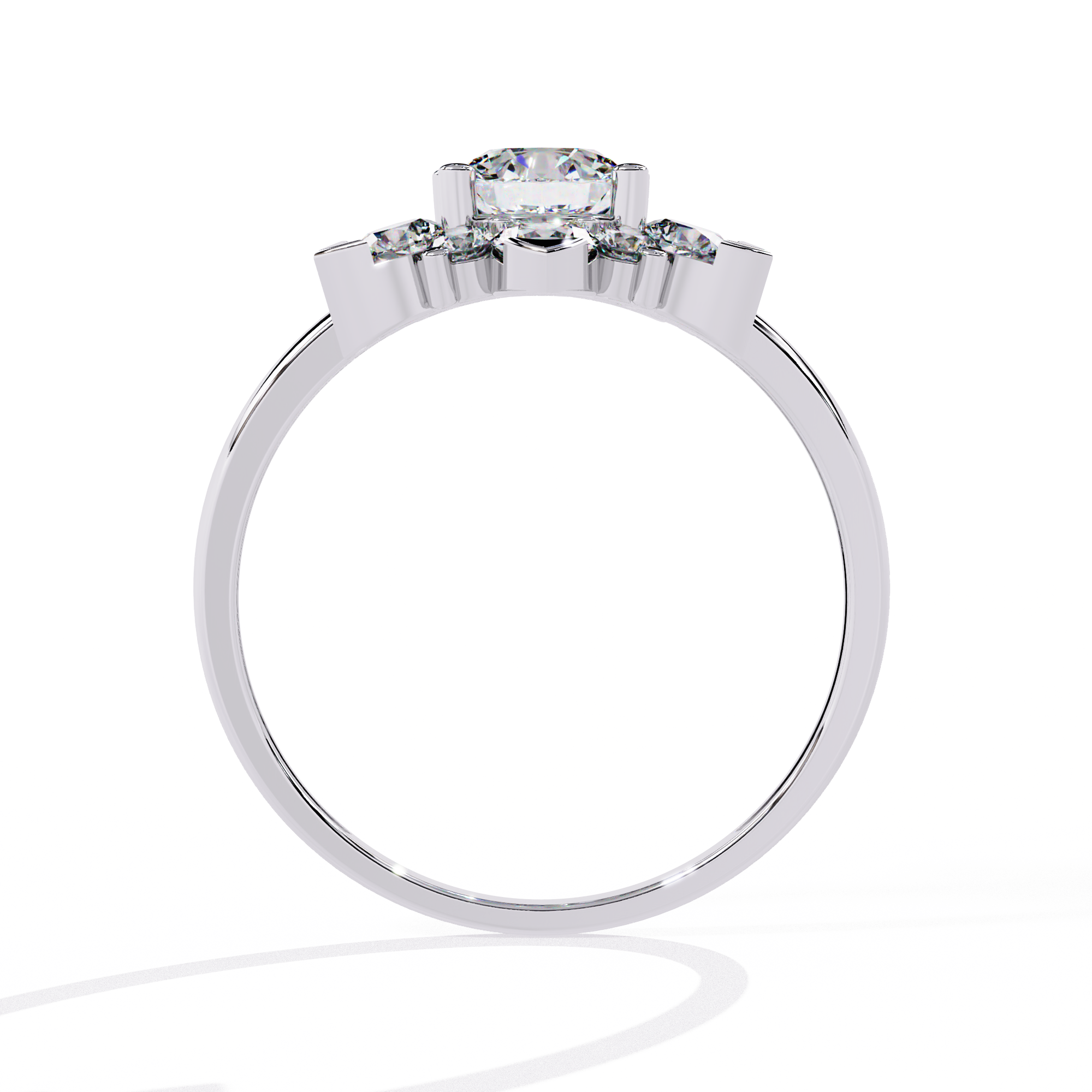 Solitairekart 1.2ct Starburst Natural Diamond Ring-H Color, VS1 Clarity